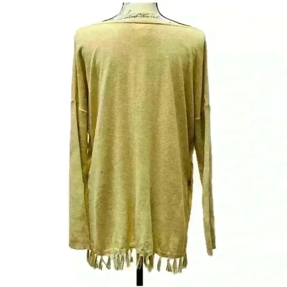 Lilly Pulitzer Ramona Gold Fringe Sweater Size Medium - Picture 2 of 15